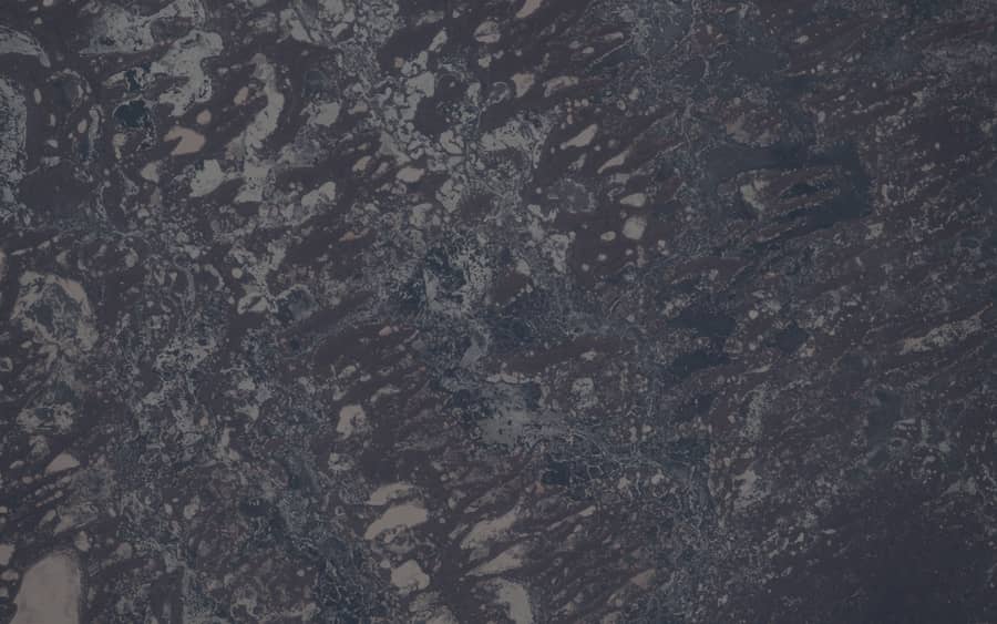 Aerial view of a braided wetland system.